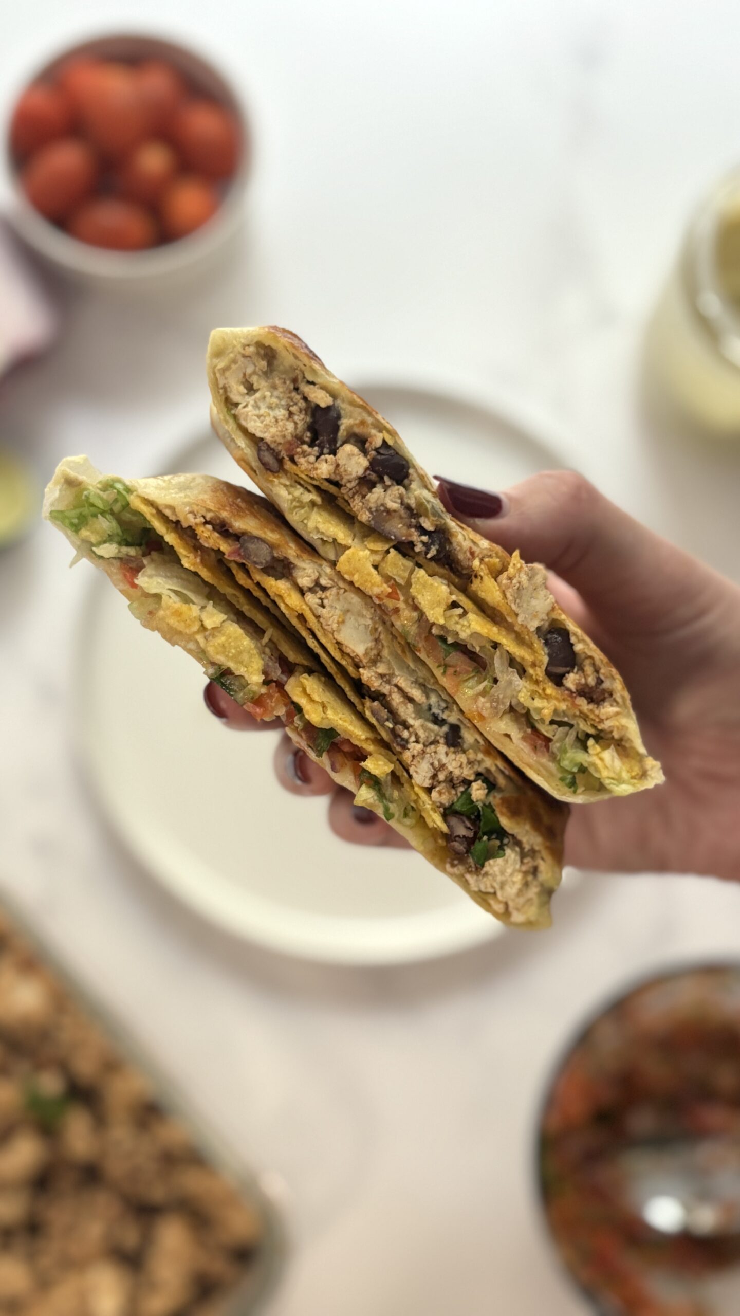 Vegan Tofu Crunchwrap