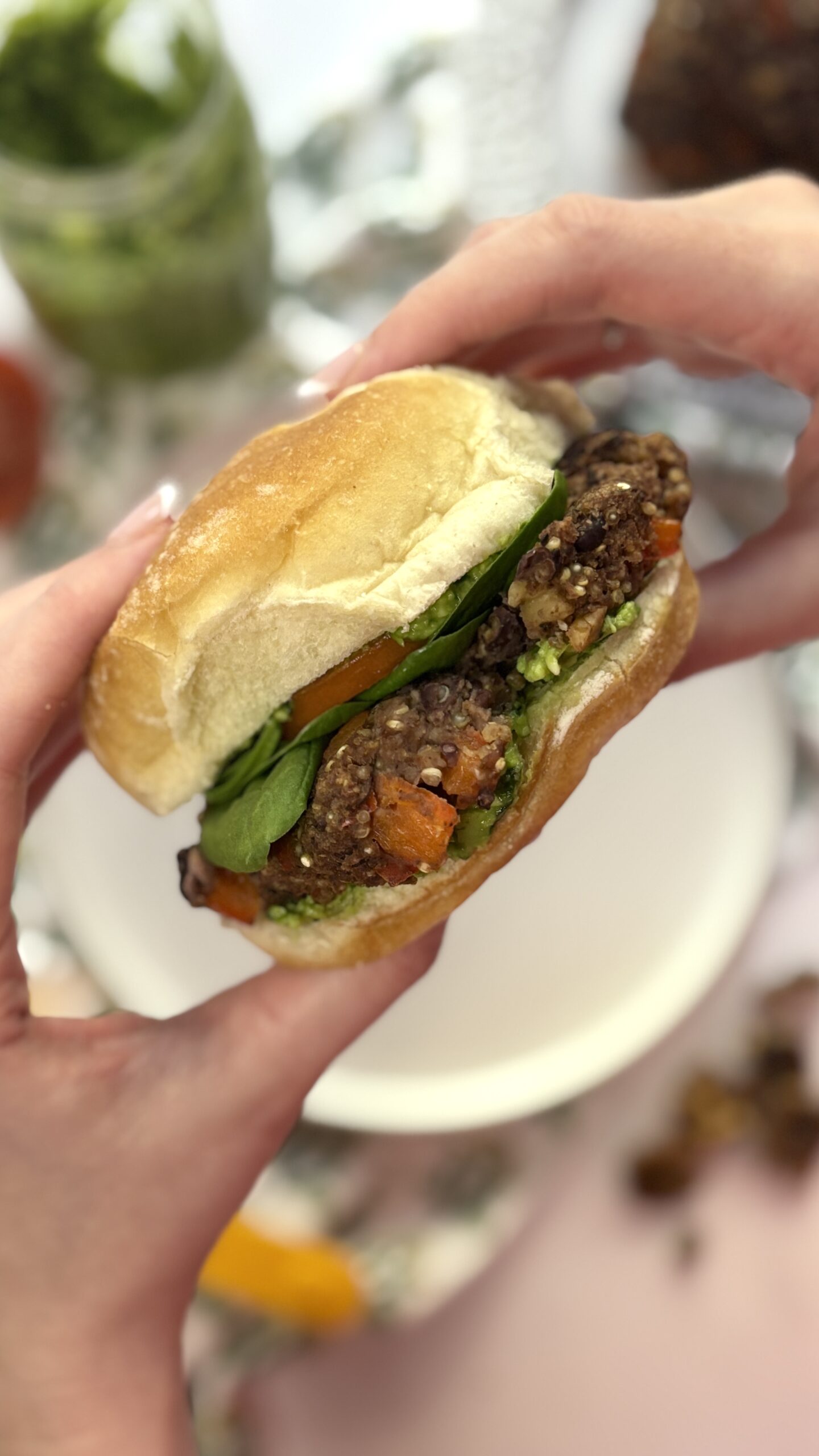 Masala Black Bean Quinoa Burger