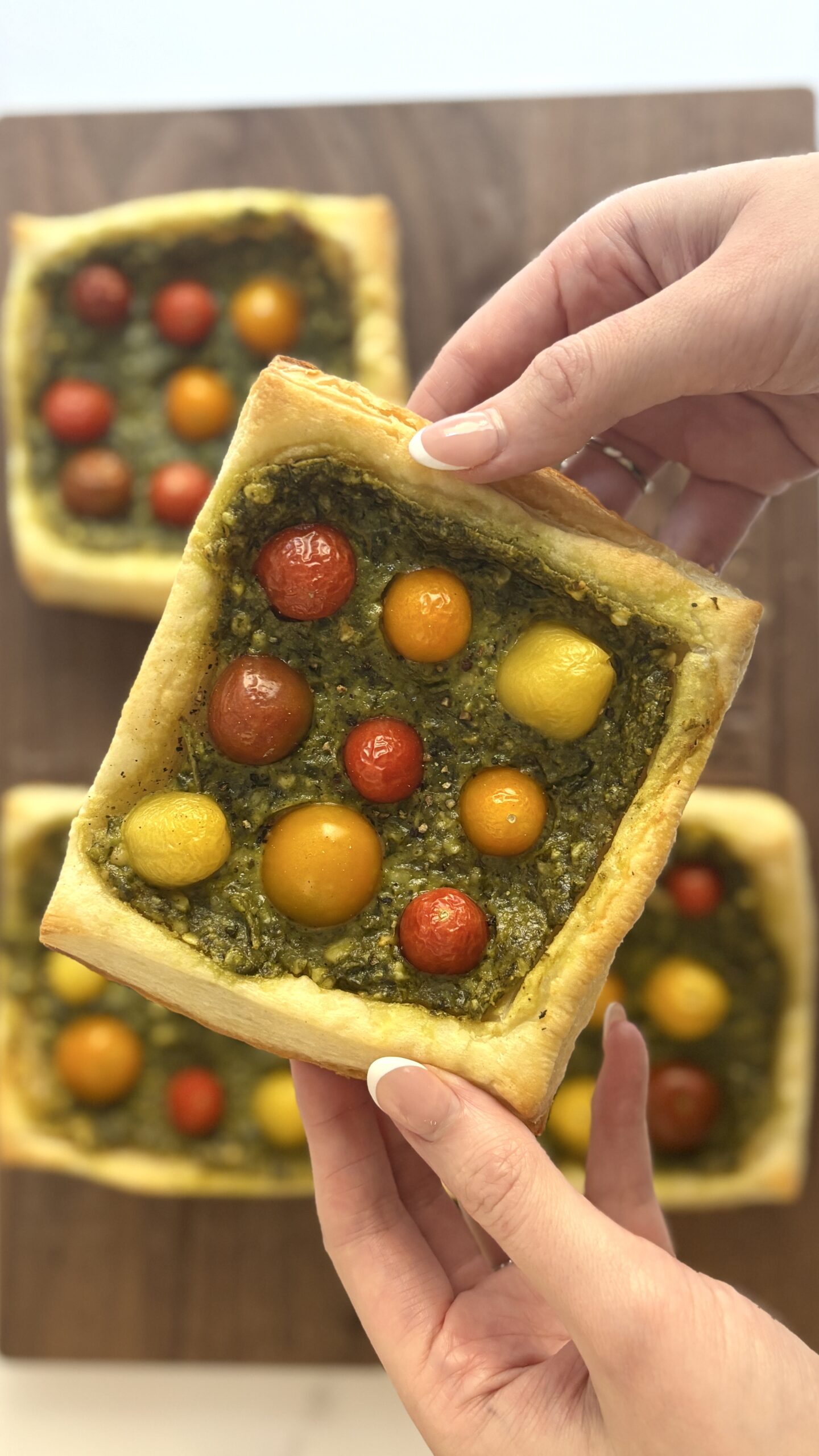 Easy Tomato Pesto Tarts