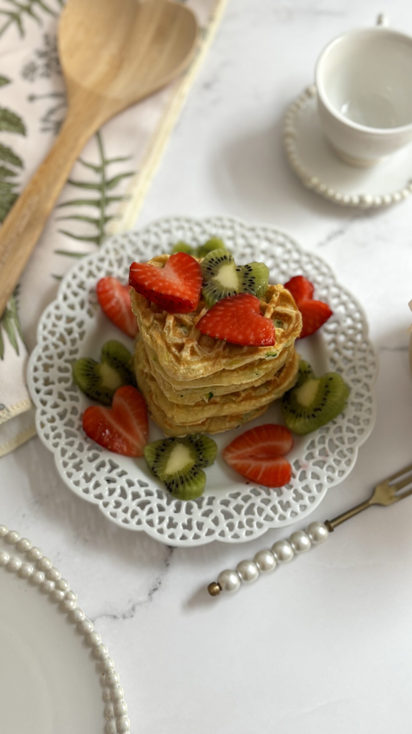 Hidden Veggie Zucchini Waffles