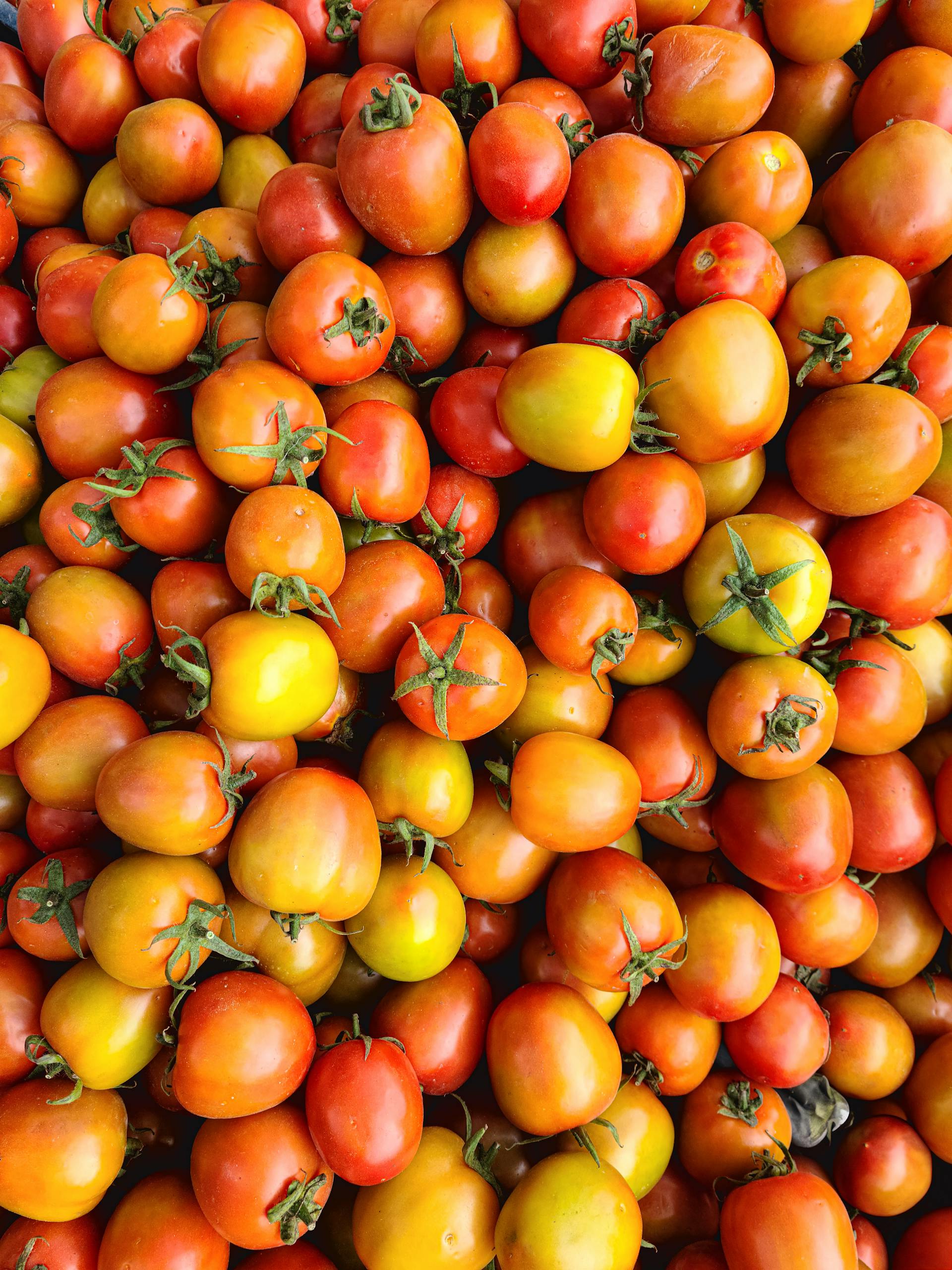 Sneak More Vegetables Into Meals: A vibrant pile of fresh, ripe tomatoes showcasing their vivid colors and natural texture.