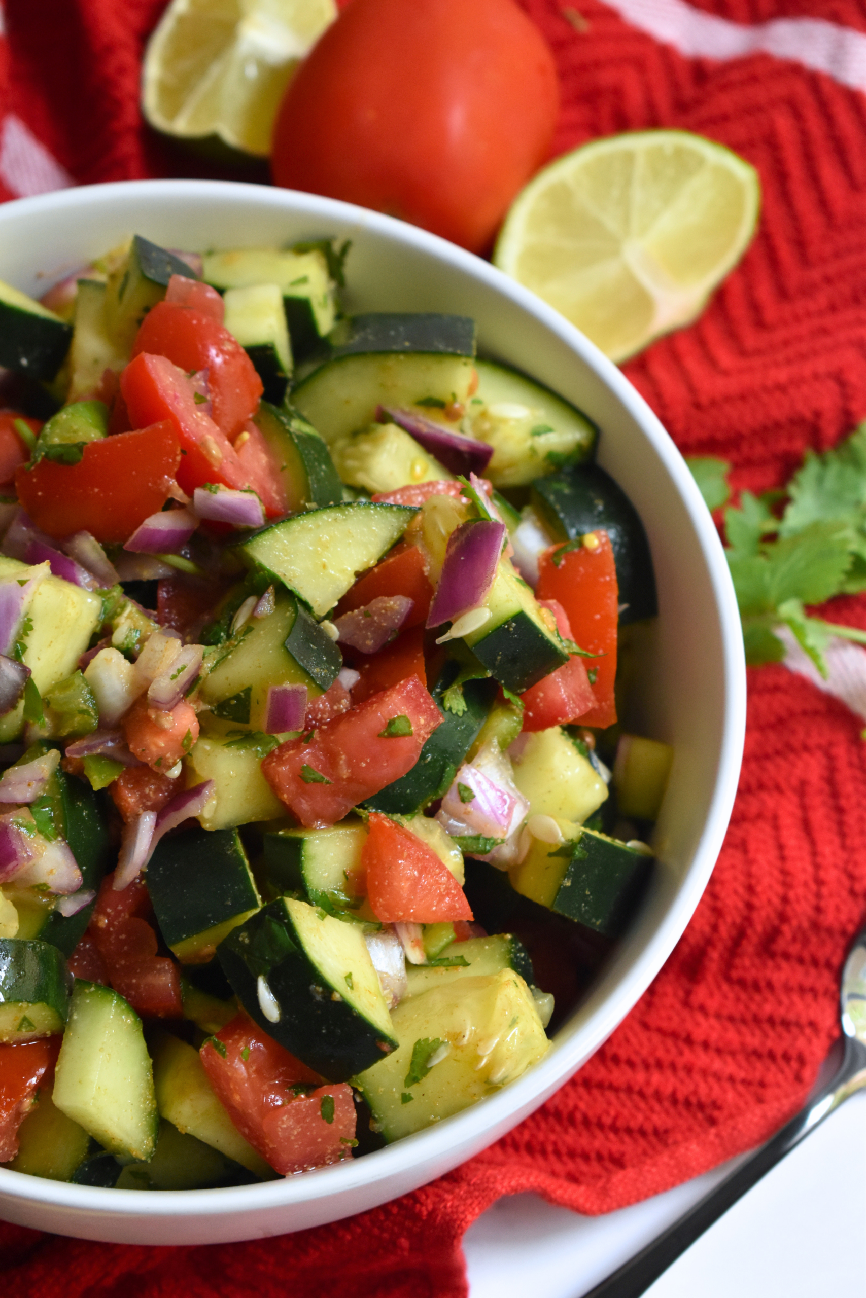 Healthy Spicy Cucumber Salad