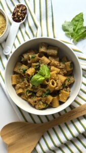 One-Pot Creamy Vegan Beef Pasta