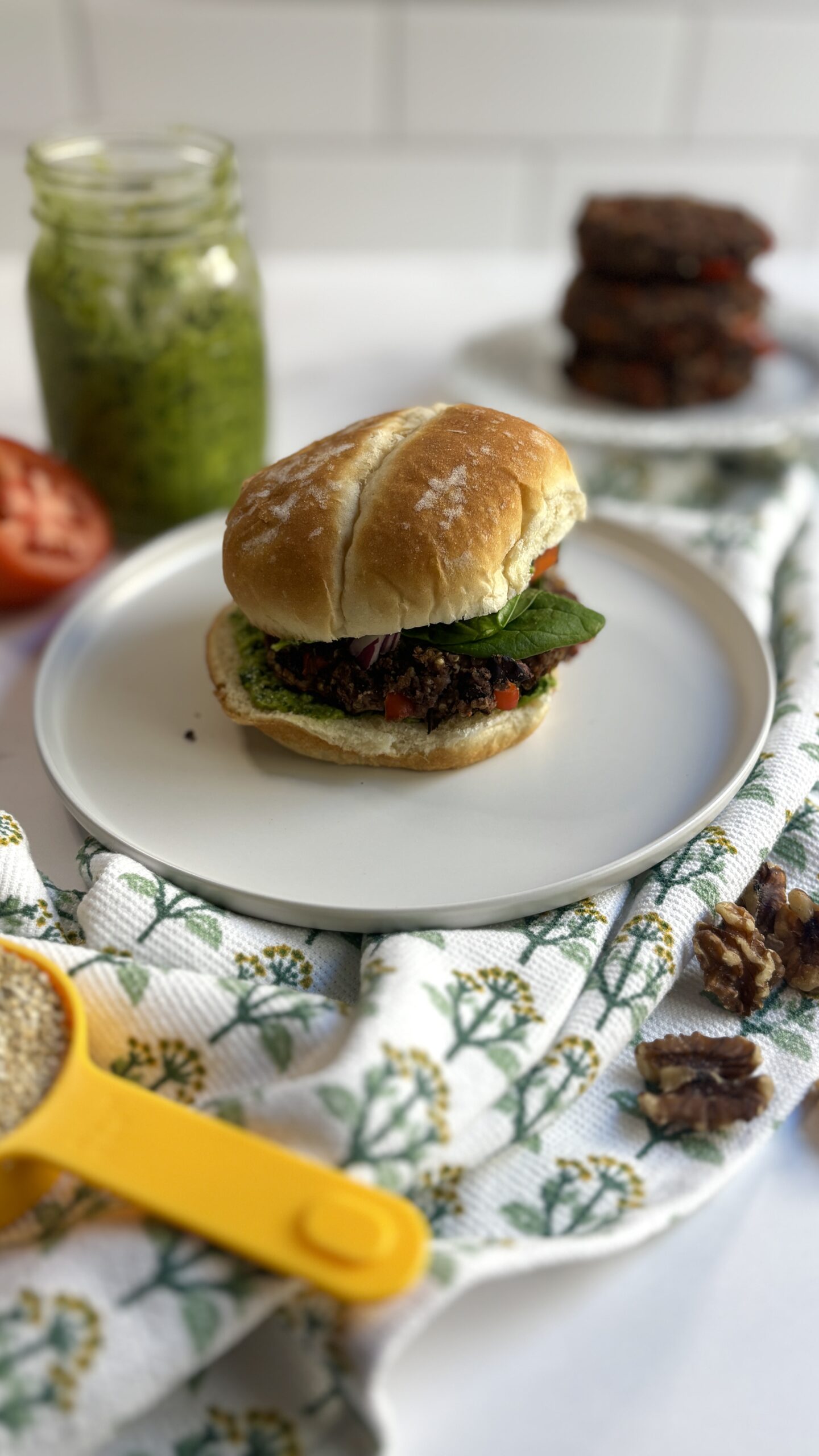 Masala Black Bean Quinoa Burgers