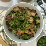 Roasted Tofu Veggie Bowl with Sunflower Sauce