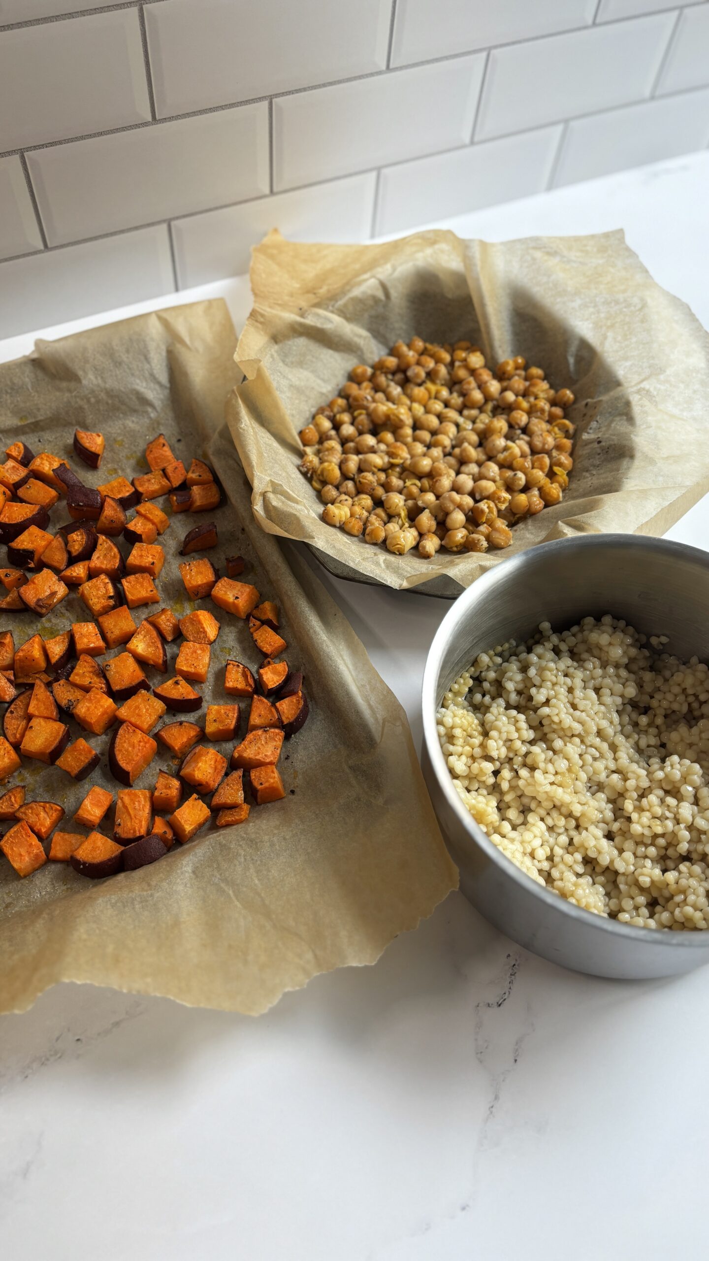 Sweet Potato Kale Couscous Bowl