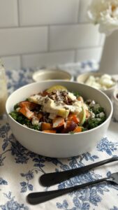 Sweet Potato Kale Couscous Bowl