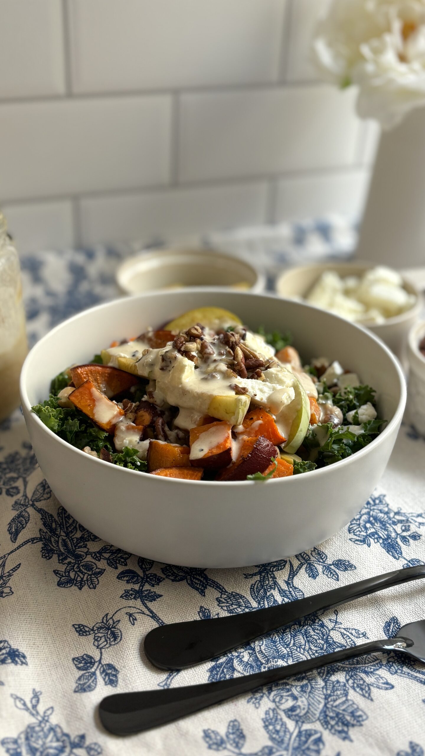 Sweet Potato Kale Couscous Bowl