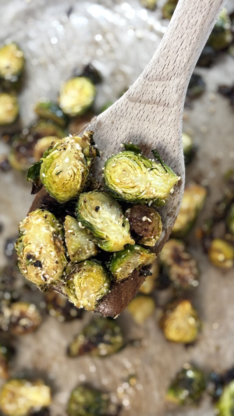 Lemon Parmesan Roasted Brussels Sprouts
