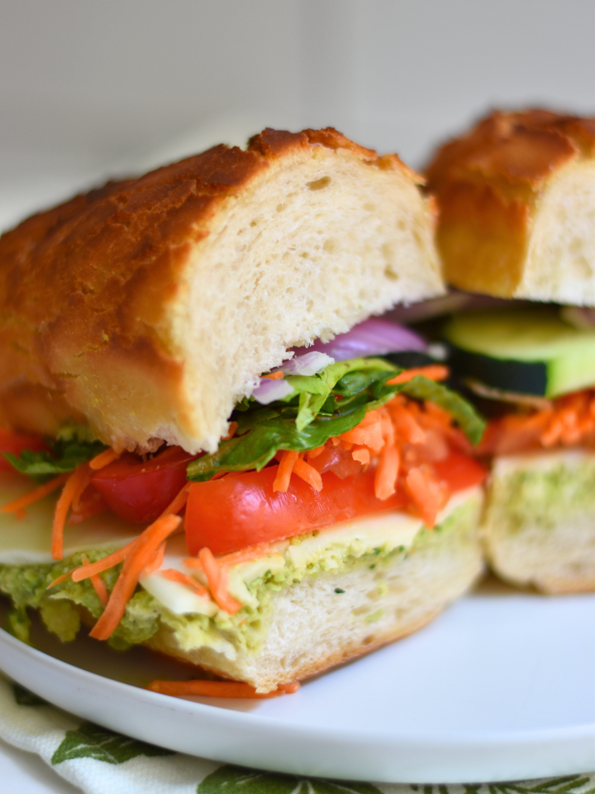 Rainbow Veggie Sandwich