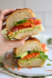 Rainbow Veggie Sandwich