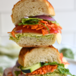 Rainbow Veggie Sandwich