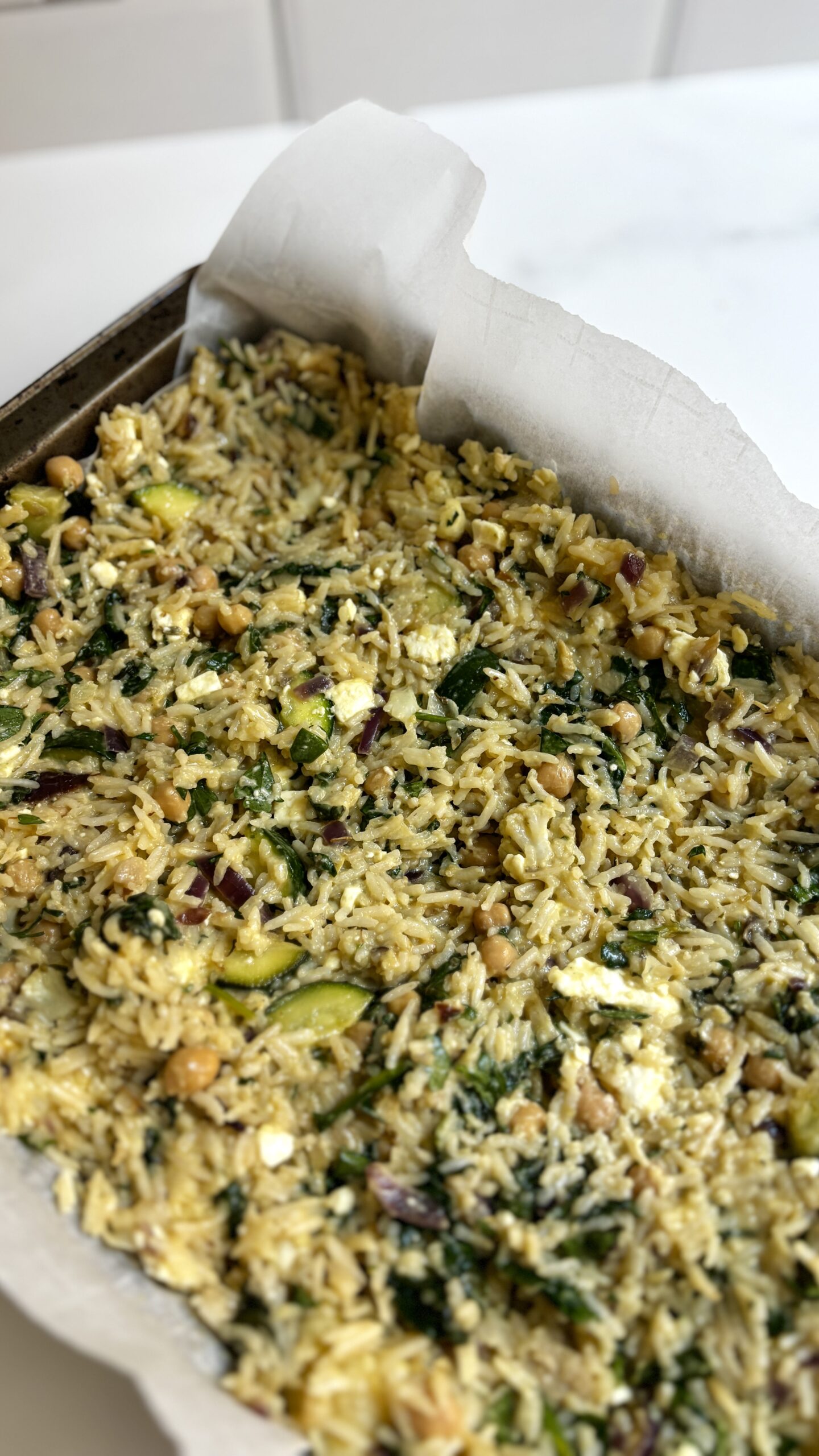 Mediterranean Spinach and Feta Casserole