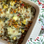 One-Pan Pesto Chickpea Rice Bake