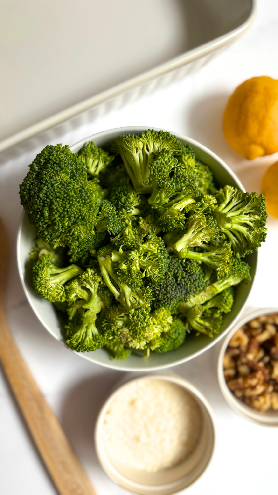 Roasted Broccoli with Lemon, Walnuts, and Parmesan
