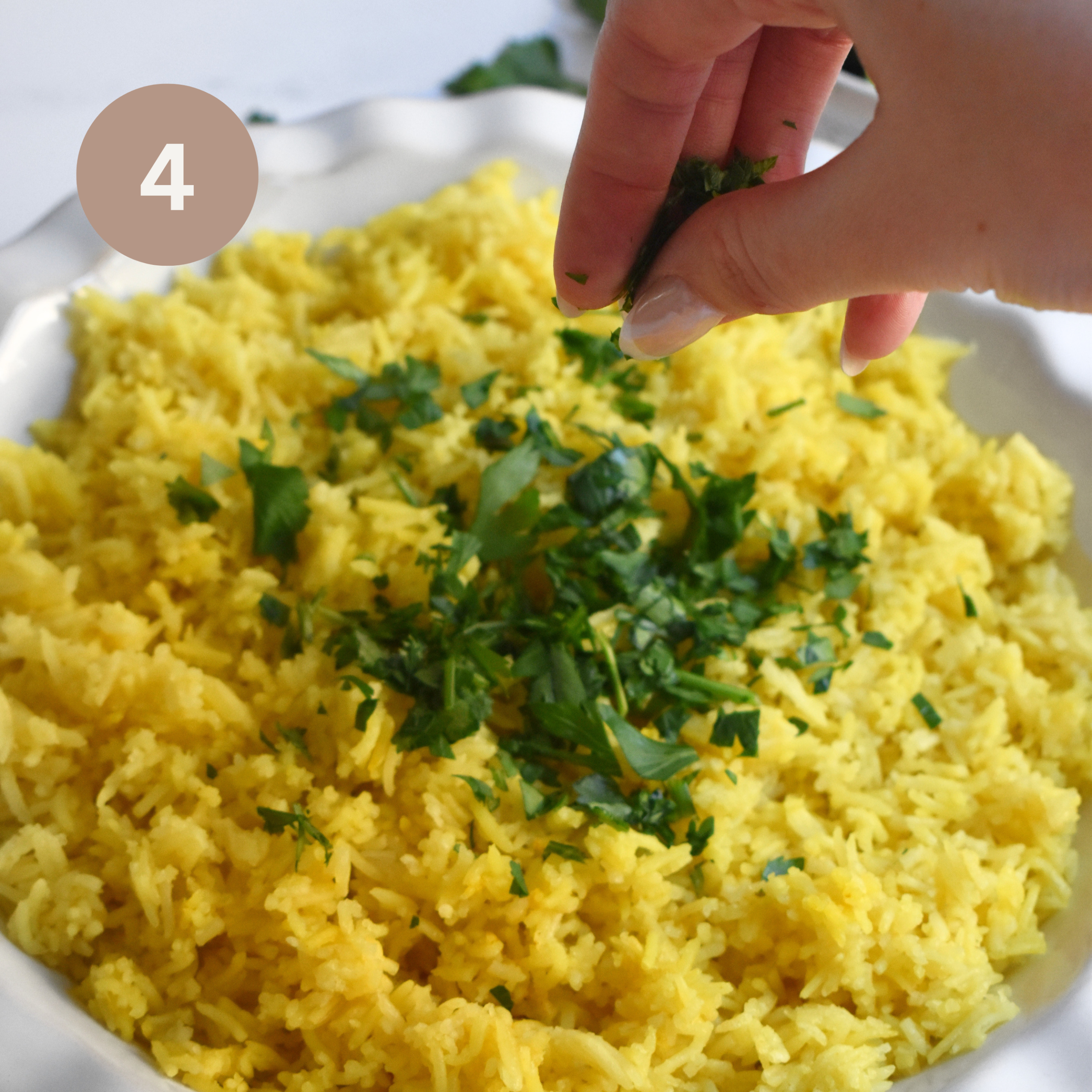 Easy Lemon Rice with Parsley