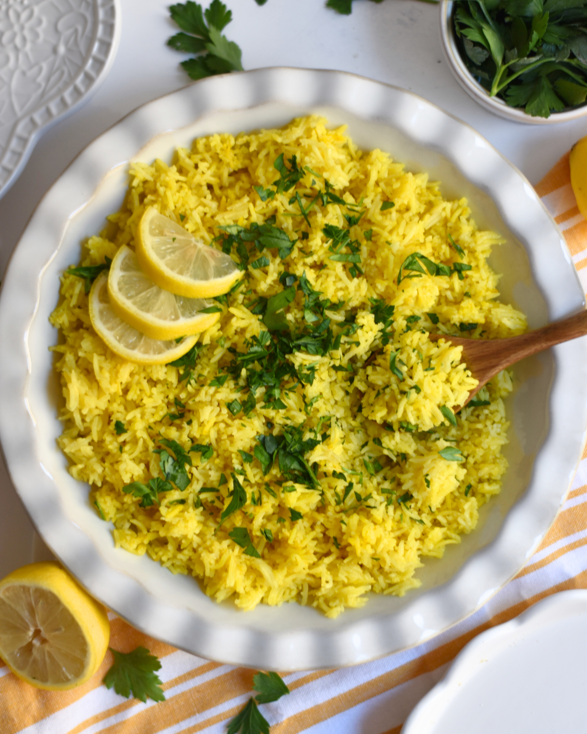 Easy Lemon Rice with Parsley
