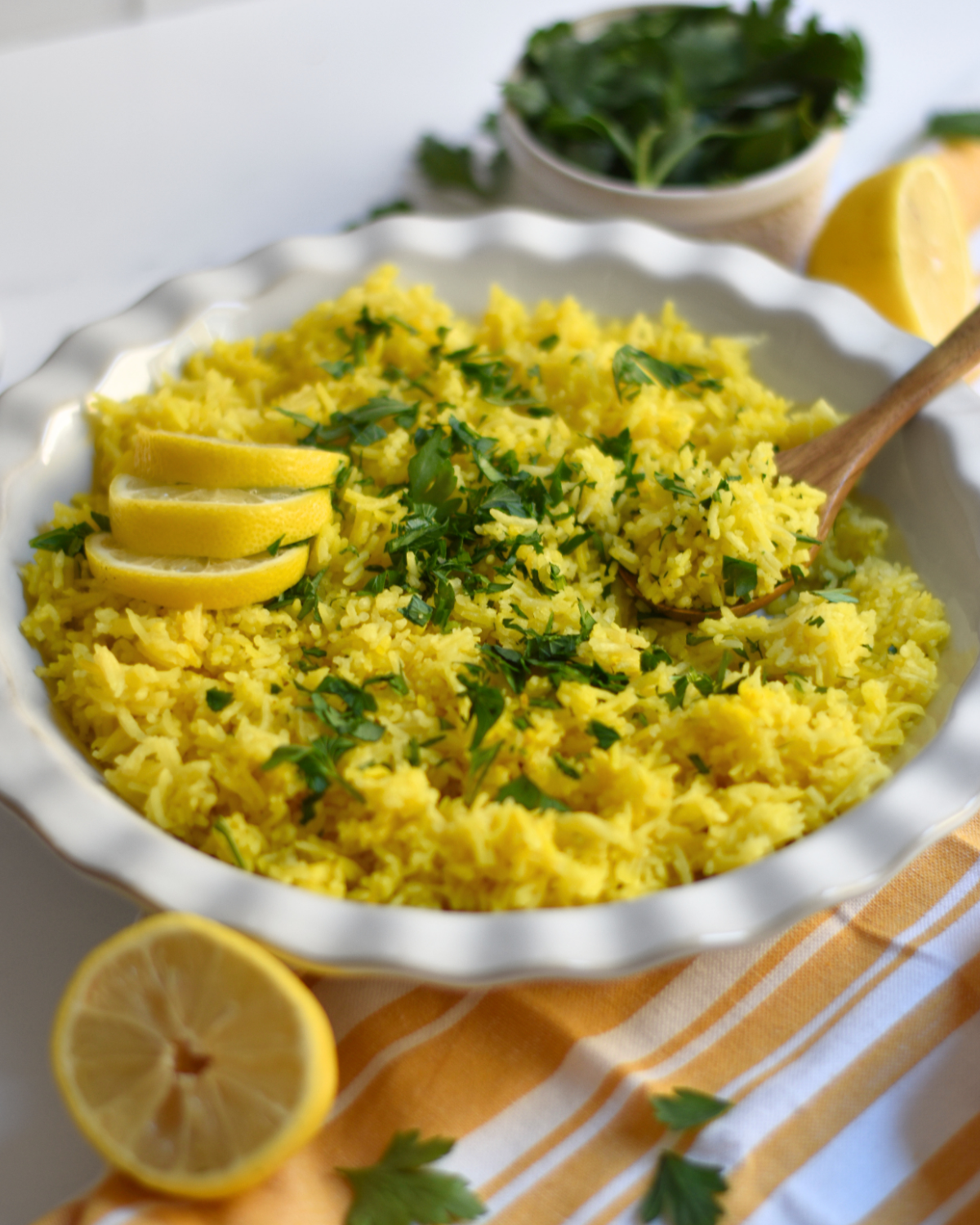 Easy Lemon Rice with Parsley