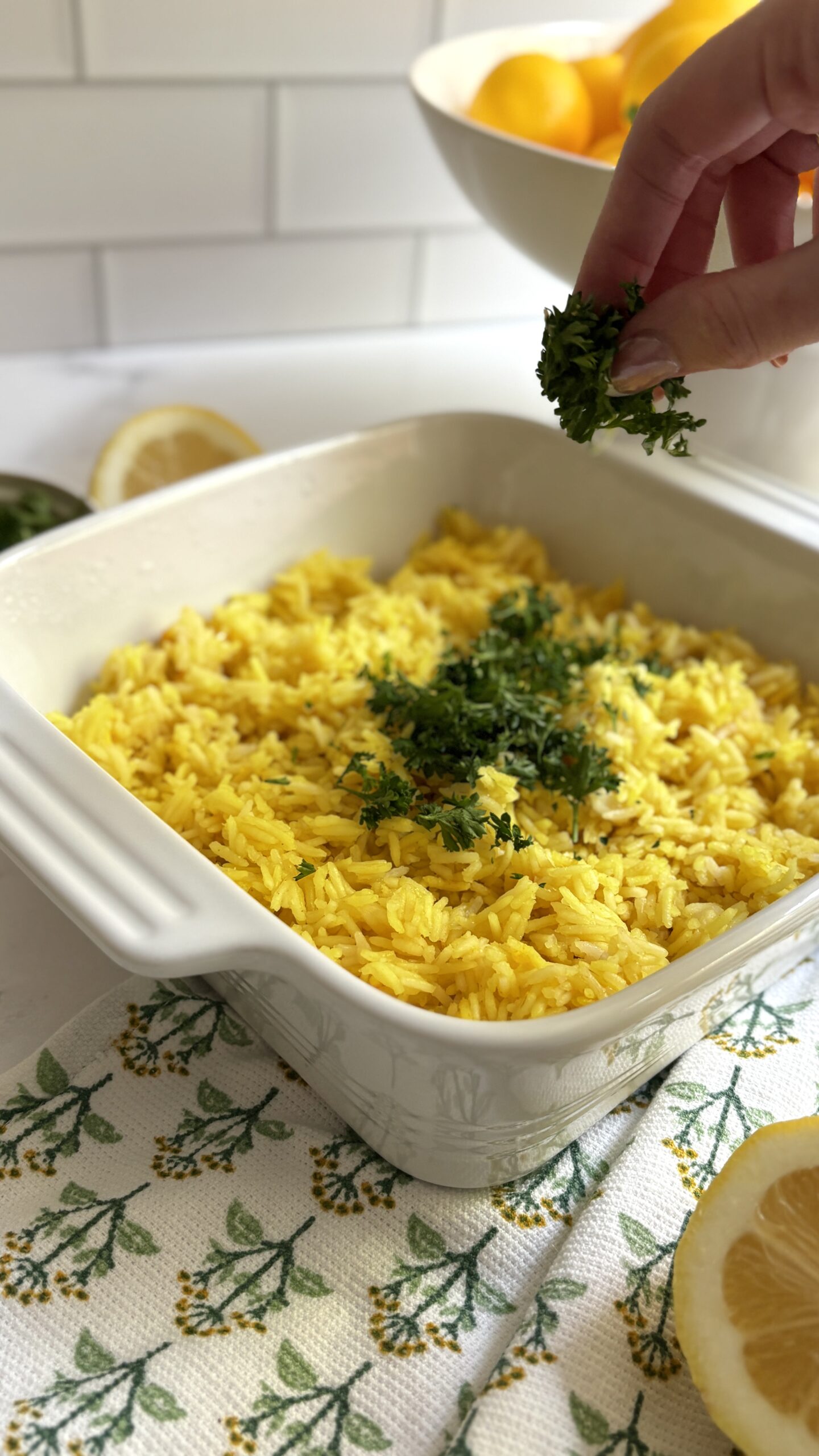 Easy Lemon Rice with Parsley