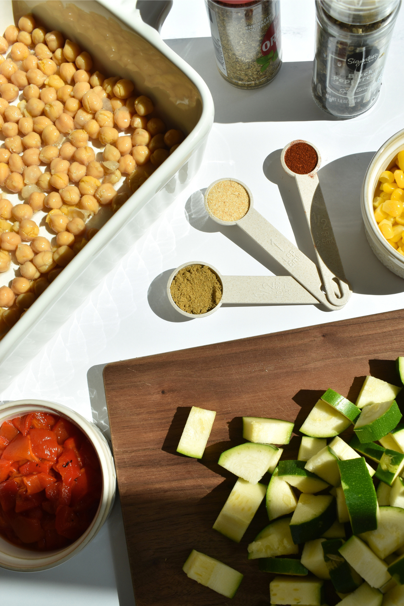 Mediterranean couscous bowls with chimichurri