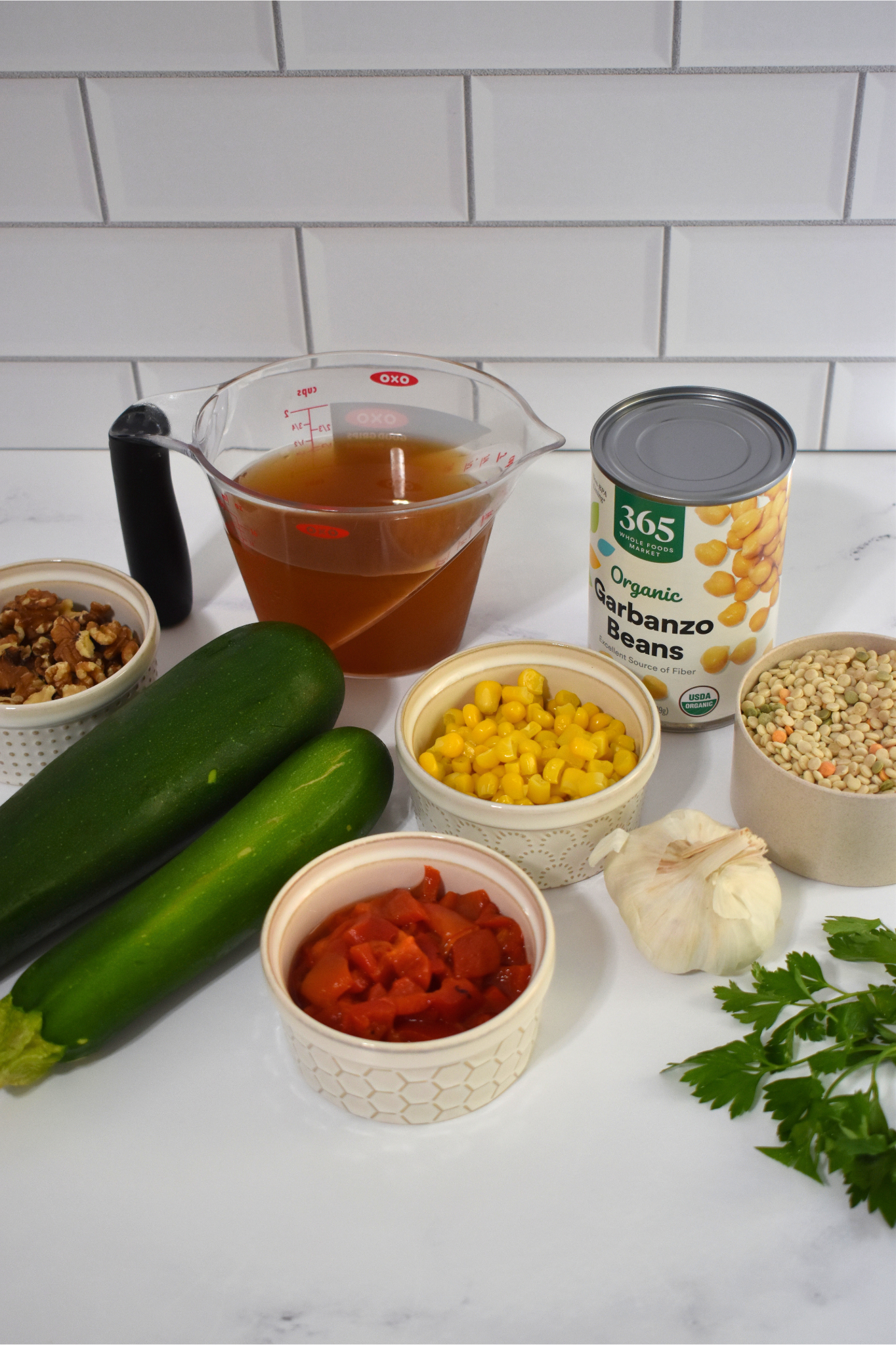 Mediterranean couscous bowls with chimichurri