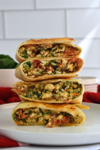 spinach feta egg white wrap