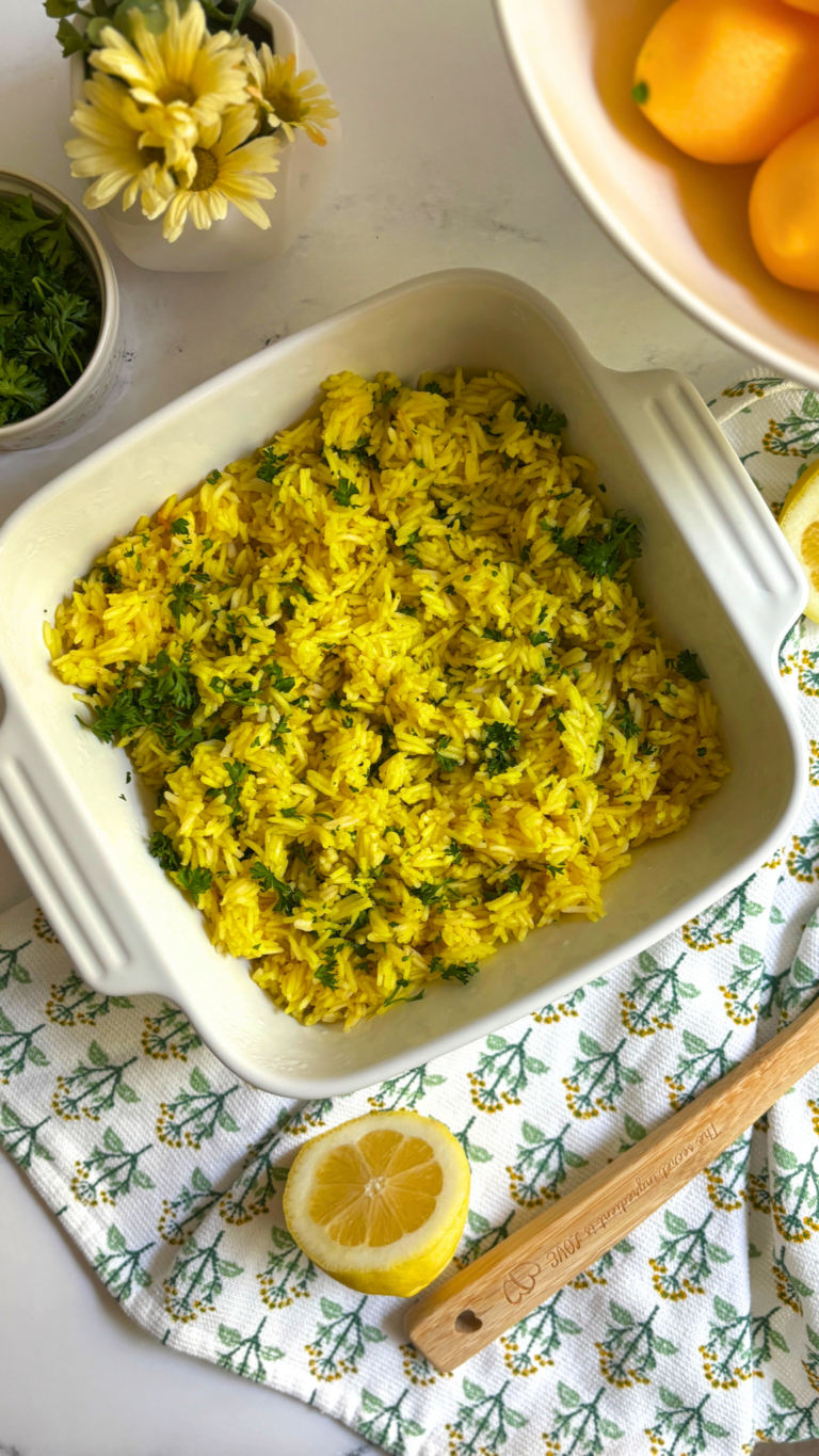 Easy Lemon Rice with Parsley
