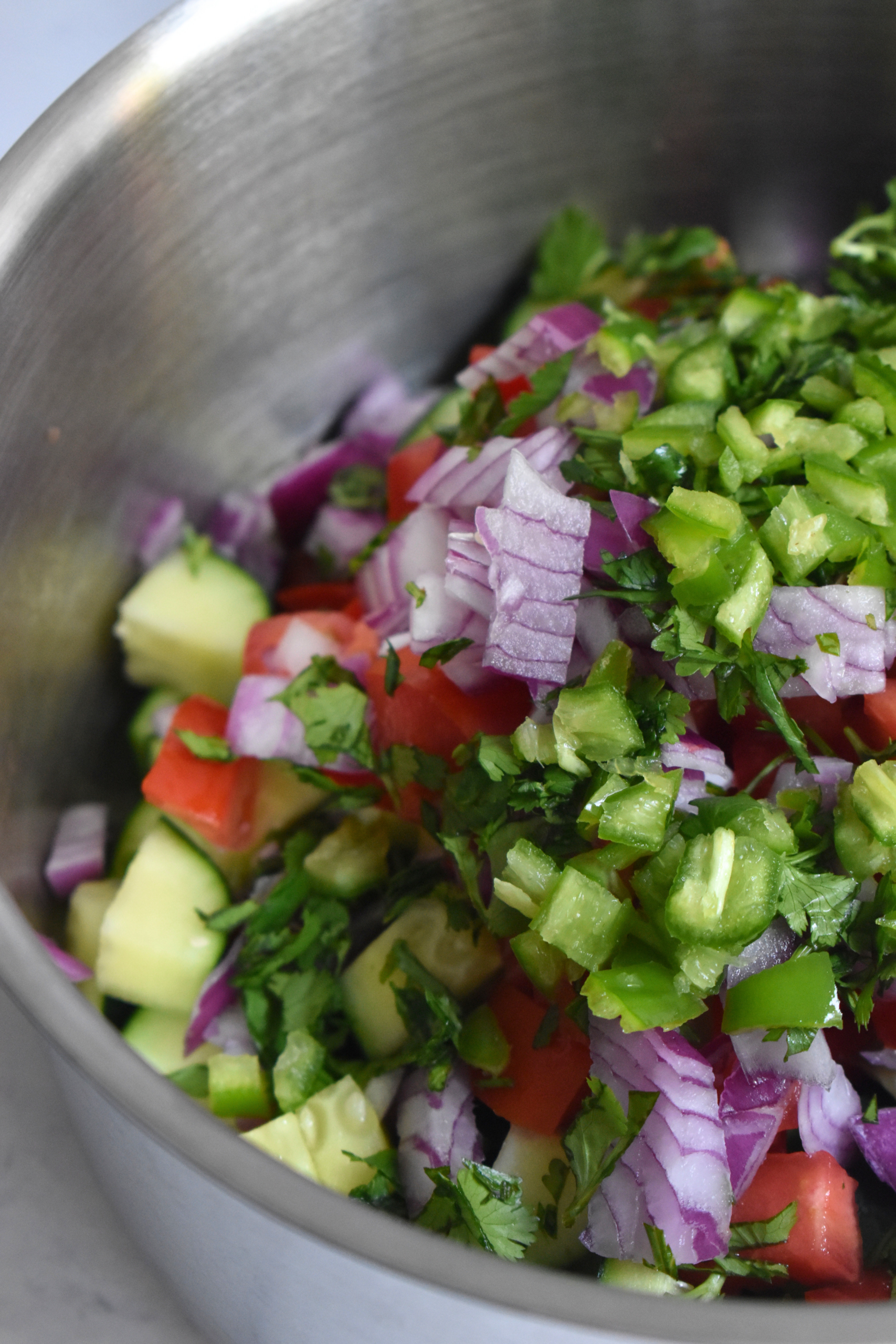 Healthy Spicy Cucumber Salad