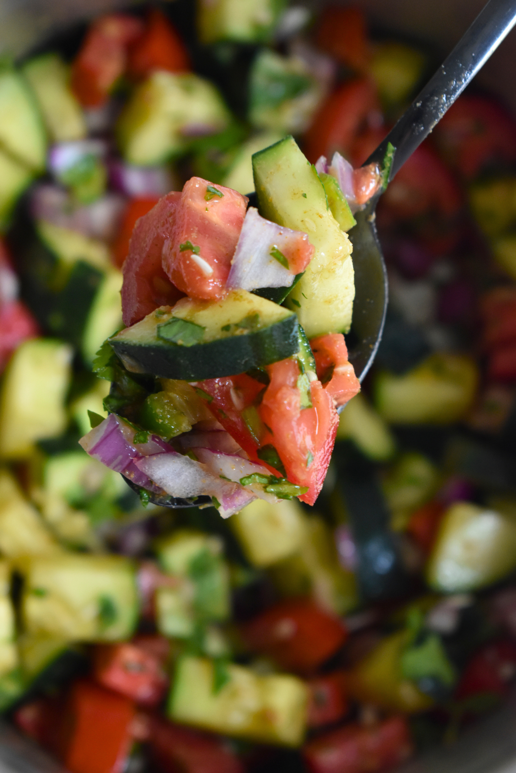 Healthy Spicy Cucumber Salad