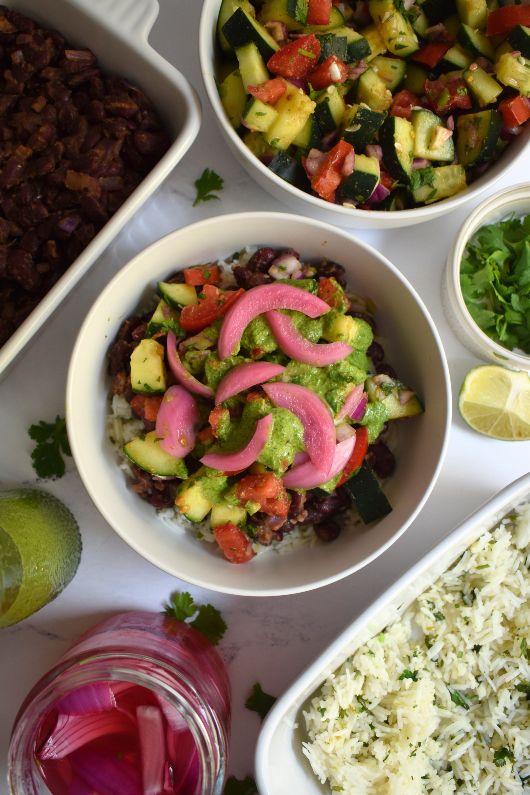 Indian-Inspired Burrito Bowls