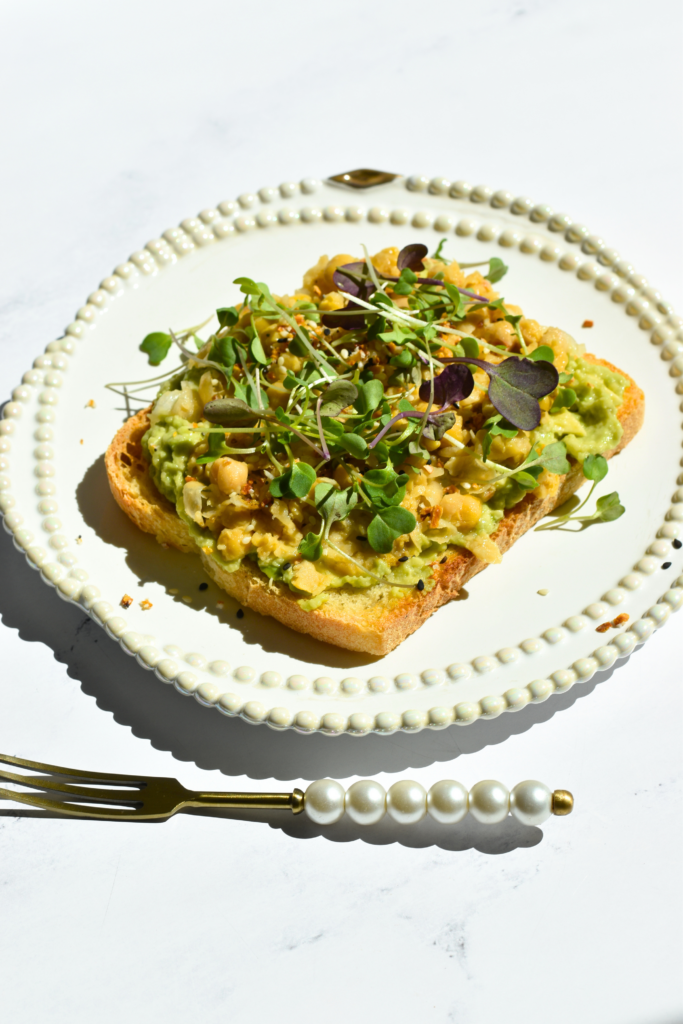 Avocado Chickpea Toast