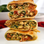Spinach Feta Egg White Wrap