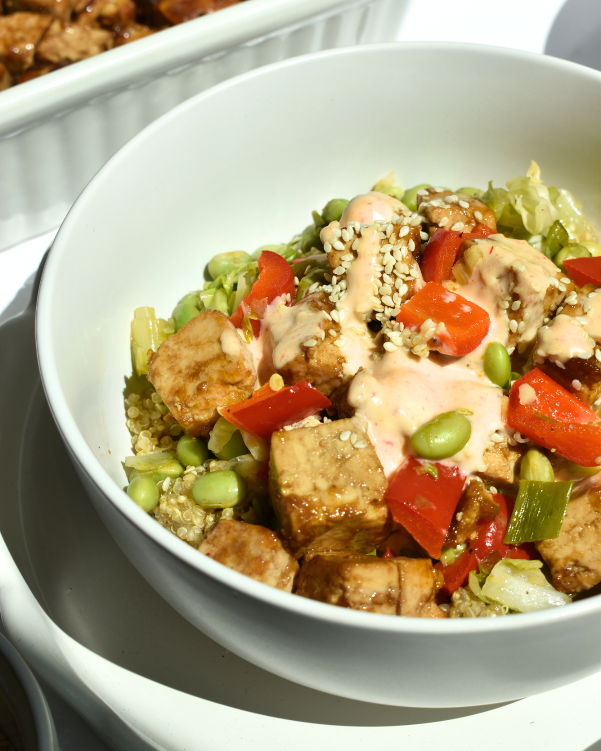 Teriyaki Tofu Quinoa Bowls