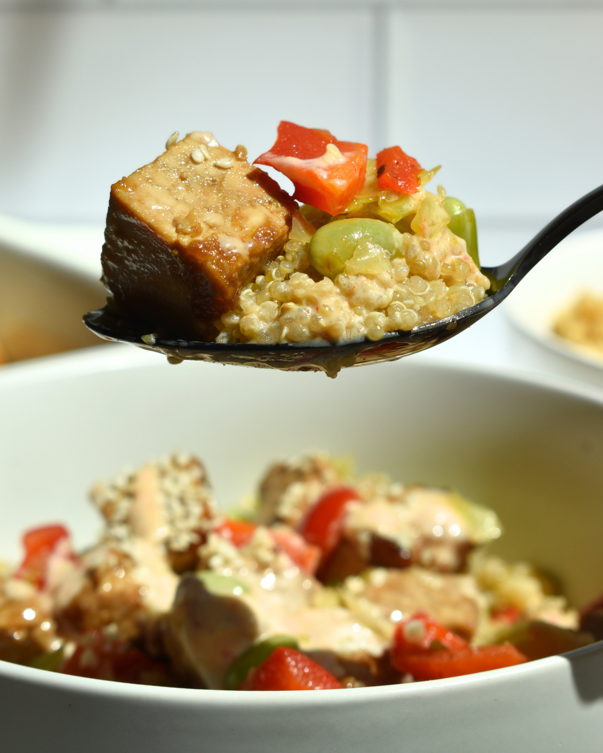 Teriyaki Tofu Quinoa Bowls