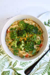 Vegan Broccoli Cheddar Risotto