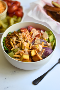 Vegan Burger Salad Bowl