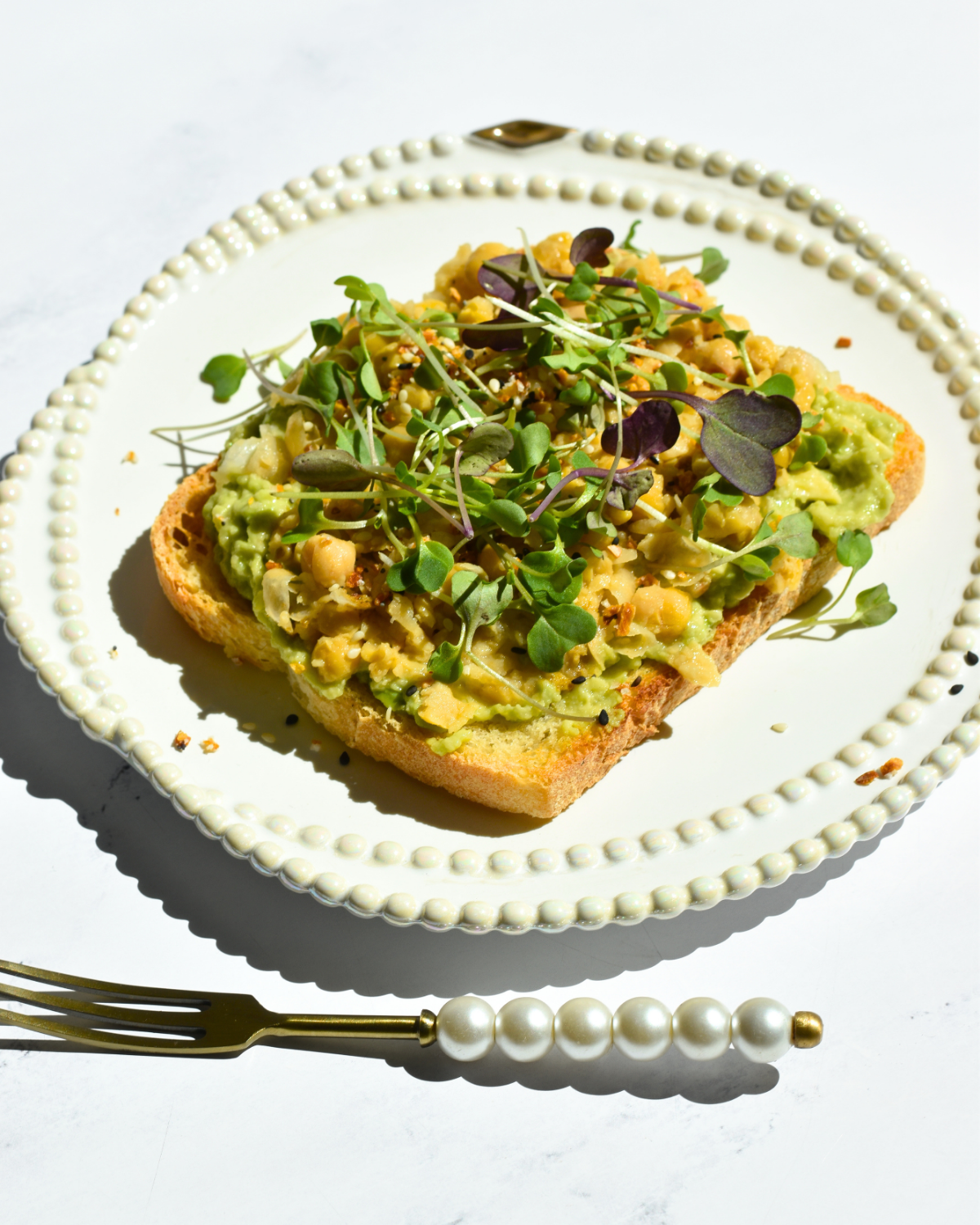Avocado Chickpea Toast