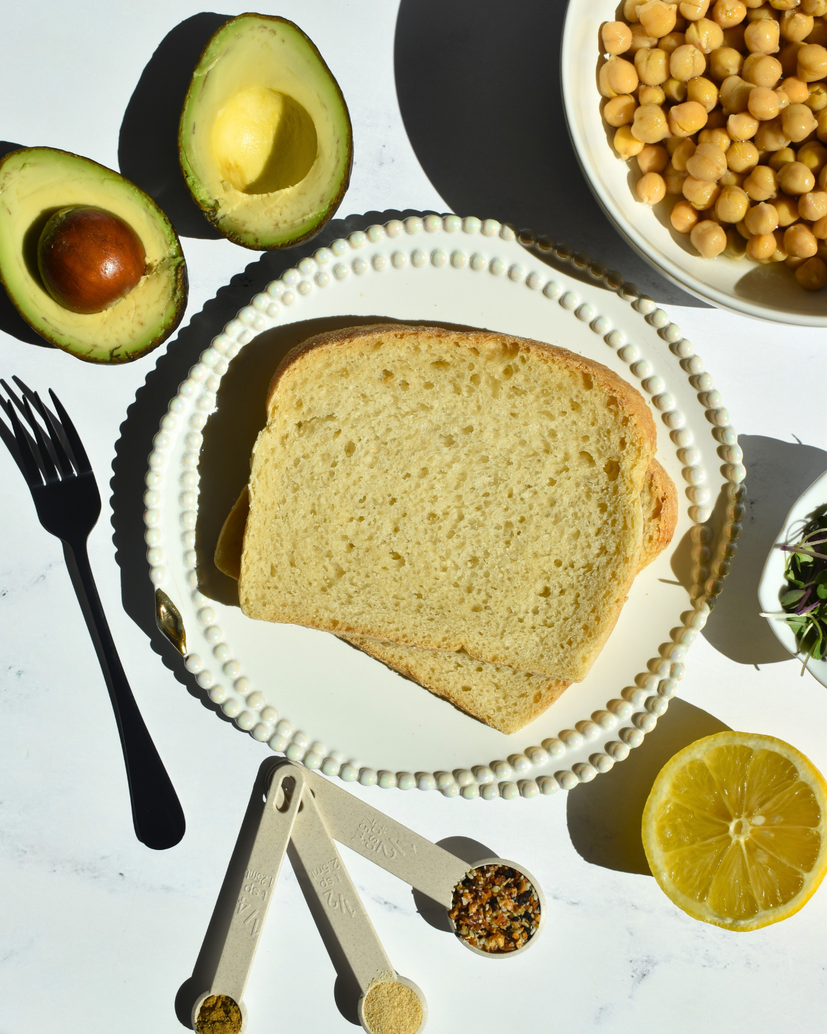Avocado Chickpea Toast