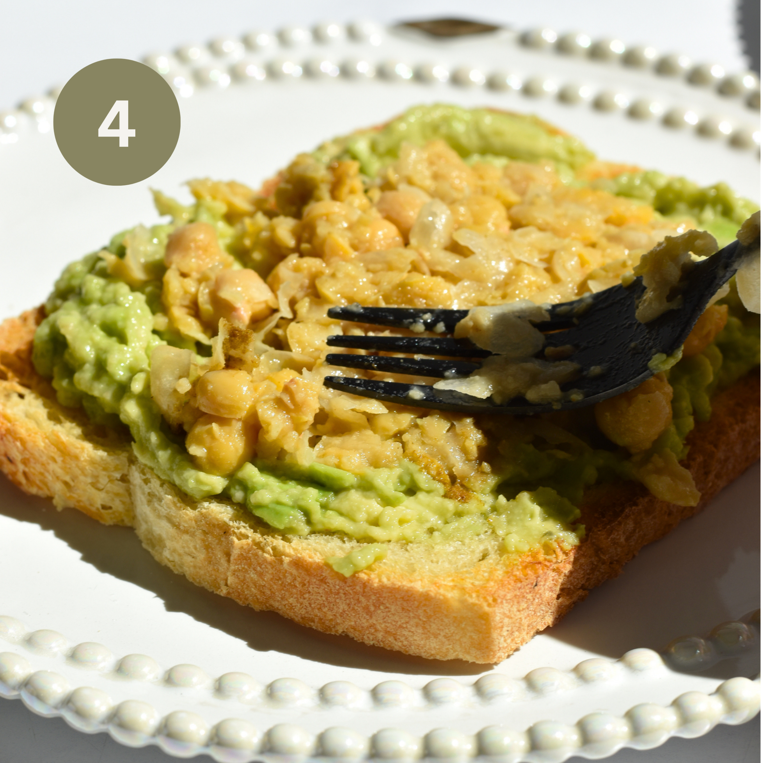 Avocado Chickpea Toast