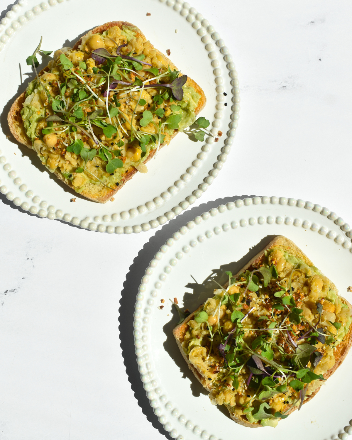 Avocado Chickpea Toast