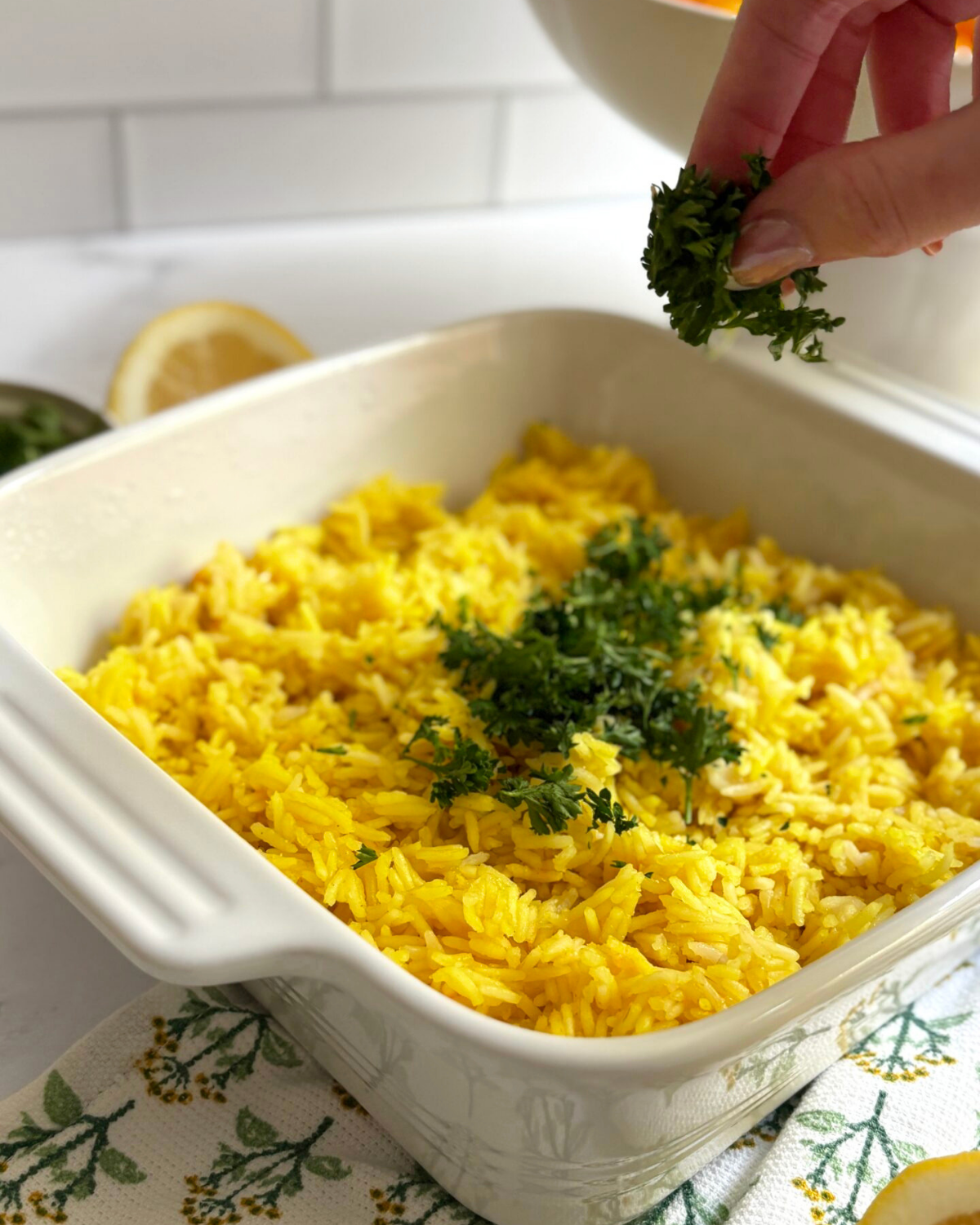 Easy Lemon Rice with Parsley