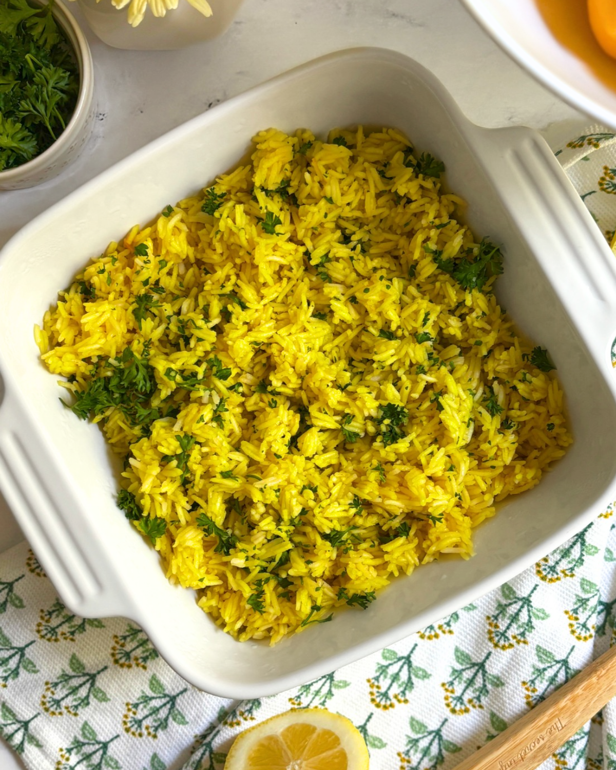 Easy Lemon Rice with Parsley