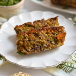 Lentil Chickpea Veggie Loaf