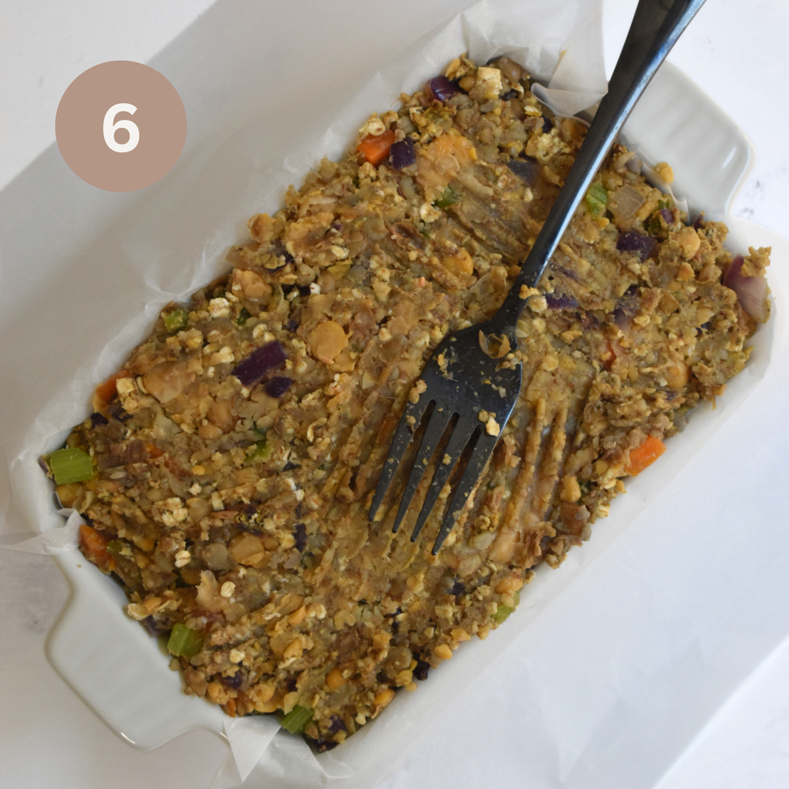 Lentil Chickpea Veggie Loaf