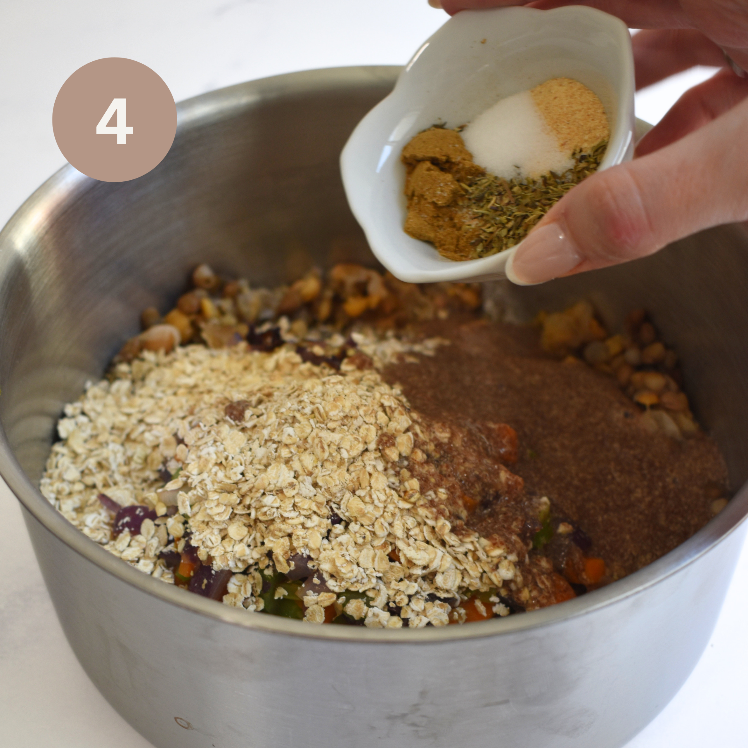 Lentil Chickpea Veggie Loaf