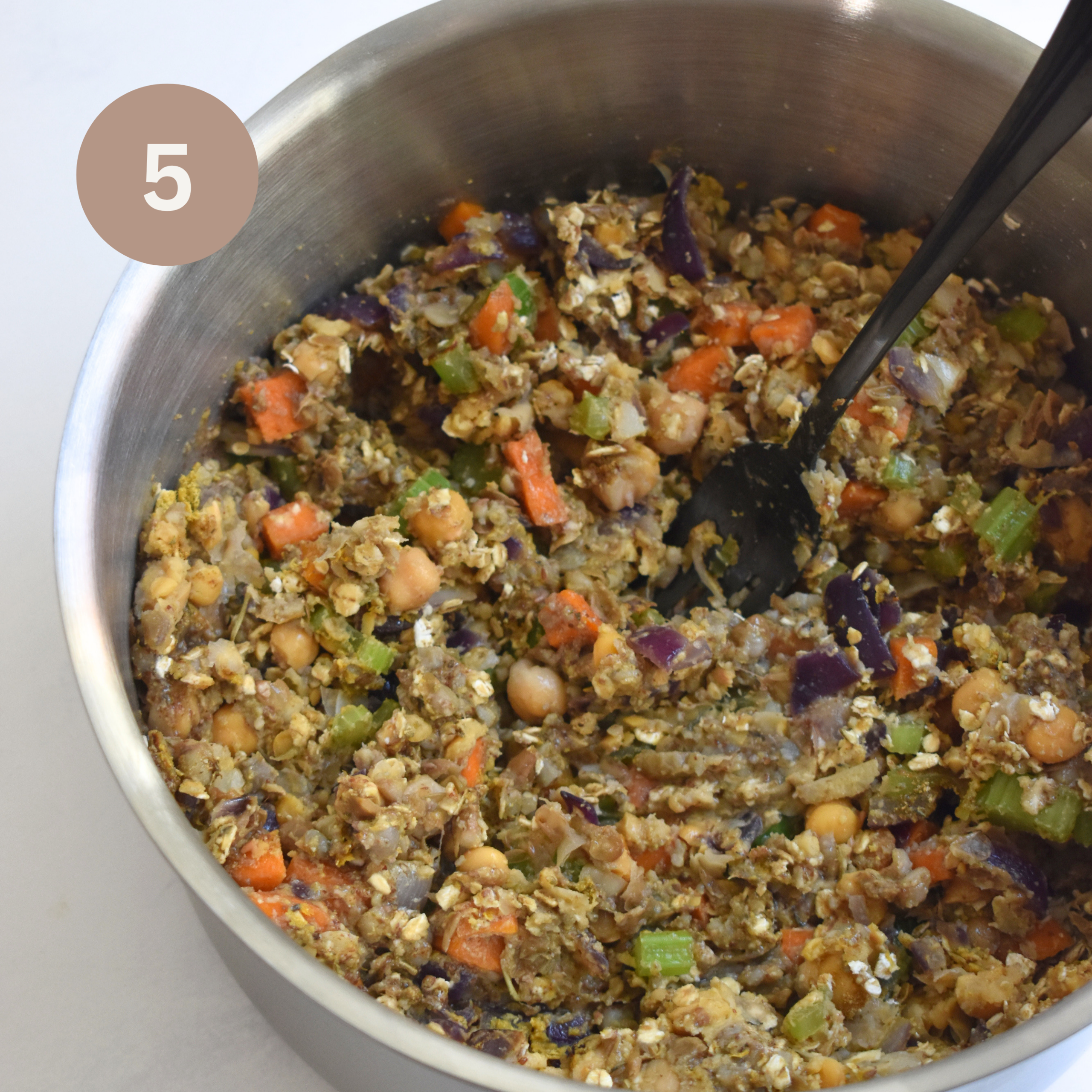 Lentil Chickpea Veggie Loaf