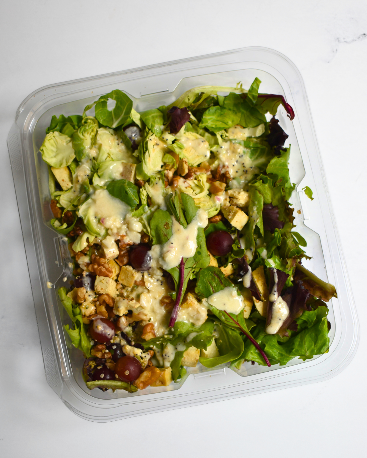 Thistle Review: Waldorf Salad with Garlic Tofu