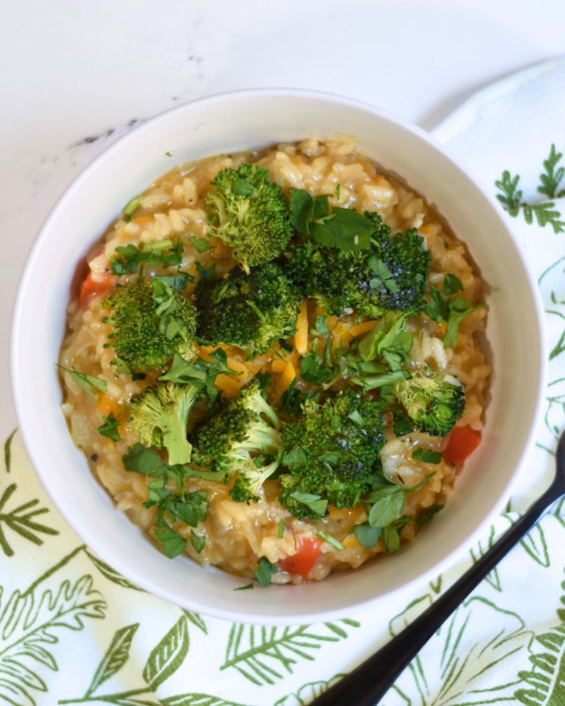Vegan Broccoli Cheddar Risotto
