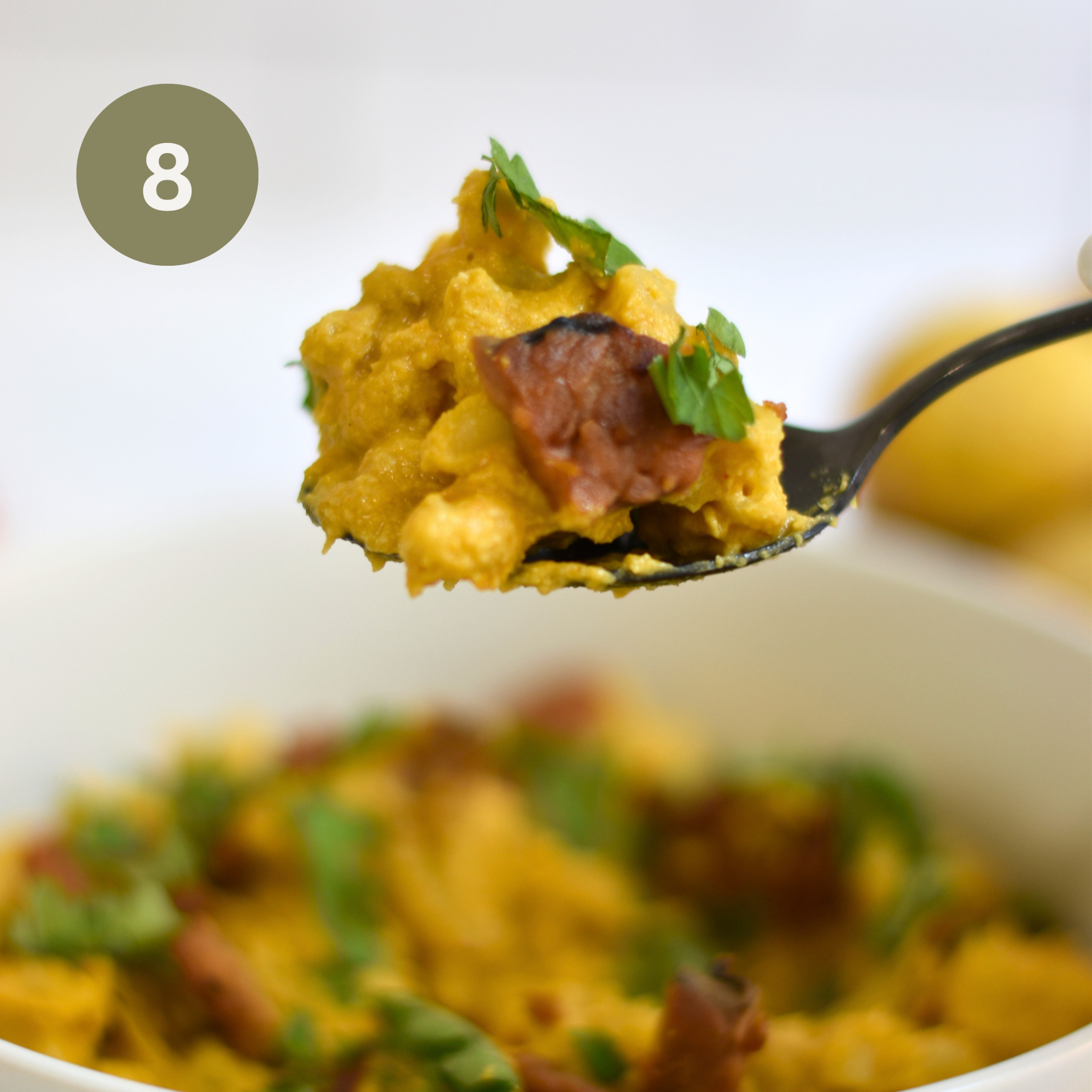 Vegan Mac Cheese Tempeh Bacon