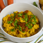 Vegan Mac Cheese Tempeh Bacon
